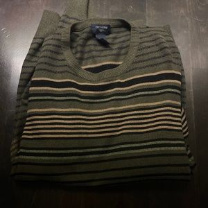 Dockers Striped Oversized Green Sweater